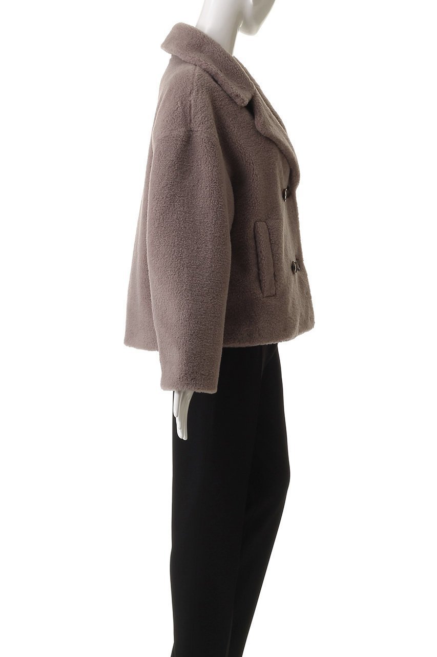 【リナージオ/LIGNAGGIO】のECOPELラムシャーリング風ショートジャケット 人気、トレンドファッション・服の通販 founy(ファニー) 　ファッション　Fashion　レディースファッション　Fashion for Women　アウター　Coat / Outerwear Collection　レディースジャケット・軽アウター　Jackets　シャーリング　Shirring, Ruched　ショート　Short, Short Length　ジャケット　Jacket, Outerwear　バランス　Balance, Style Balance　ボトム　Bottoms, Lower Wear　リアル　Real, Realistic　新作・新入荷　New Arrivals / New In　other-3|ID: prp329100004732969 ipo3291000000034187471