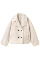 【リナージオ/LIGNAGGIO】のECOPELラムシャーリング風ショートジャケット アイボリー|ID:prp329100004732969