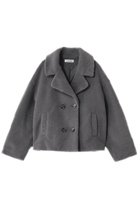 【リナージオ/LIGNAGGIO】のECOPELラムシャーリング風ショートジャケット グレー|ID:prp329100004732969