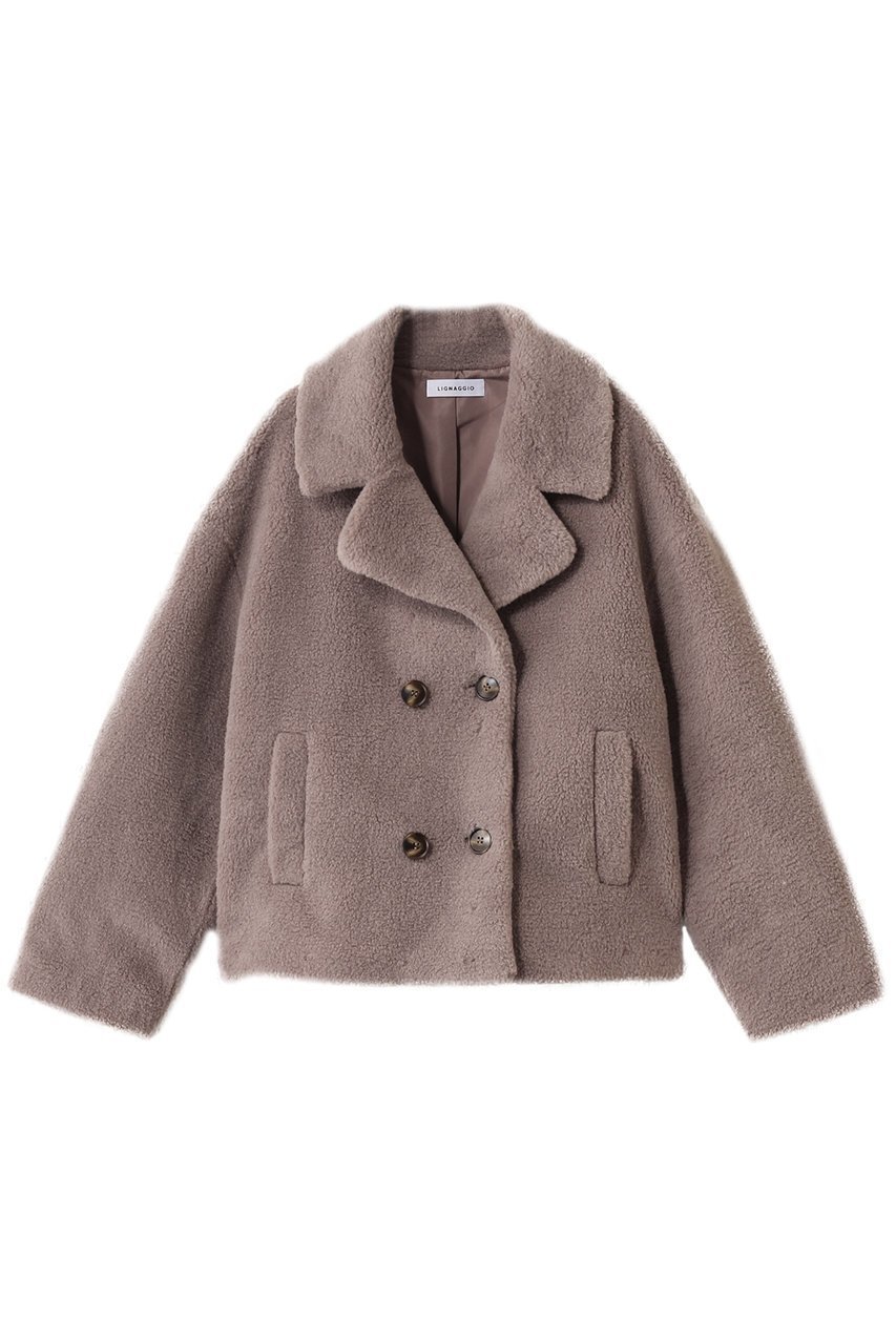 【リナージオ/LIGNAGGIO】のECOPELラムシャーリング風ショートジャケット インテリア・キッズ・メンズ・レディースファッション・服の通販 founy(ファニー) ファッション Fashion レディースファッション Fashion for Women アウター Coat / Outerwear Collection レディースジャケット・軽アウター Jackets シャーリング Shirring, Ruched ショート Short, Short Length ジャケット Jacket, Outerwear バランス Balance, Style Balance ボトム Bottoms, Lower Wear リアル Real, Realistic 再入荷 Restock / Back in Stock モカ|ID: prp329100004732969 ipo3291000000035888946