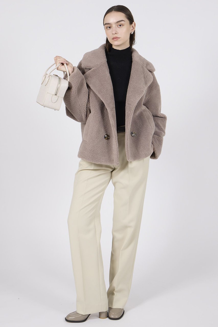 【リナージオ/LIGNAGGIO】のECOPELラムシャーリング風ショートジャケット 人気、トレンドファッション・服の通販 founy(ファニー) ファッション Fashion レディースファッション Fashion for Women アウター Coat / Outerwear Collection レディースジャケット・軽アウター Jackets シャーリング Shirring, Ruched ショート Short, Short Length ジャケット Jacket, Outerwear バランス Balance, Style Balance ボトム Bottoms, Lower Wear リアル Real, Realistic 再入荷 Restock / Back in Stock other-8|ID: prp329100004732969 ipo3291000000035888956