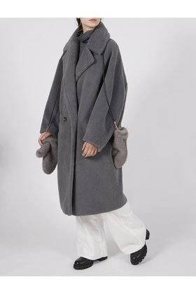 【リナージオ/LIGNAGGIO】 ECOPELラムシャーリング風コート人気、トレンドファッション・服の通販 founy(ファニー) ファッション Fashion レディースファッション Fashion for Women アウター Coat / Outerwear Collection コート・ロングコート・ピーコート Long Coats, Peacoats & More シャーリング Shirring, Ruched デニム Denim, Jeans Material リュクス Luxury, Elegant, High-End, Chic ロング Long, Long-Length 新作・新入荷 New Arrivals / New In A/W・秋冬 Autumn/Winter |ID:prp329100004732970