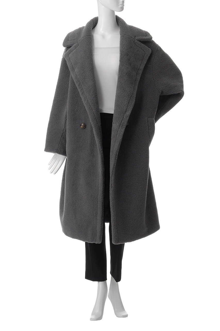 【リナージオ/LIGNAGGIO】のECOPELラムシャーリング風コート 人気、トレンドファッション・服の通販 founy(ファニー) 　ファッション　Fashion　レディースファッション　Fashion for Women　アウター　Coat / Outerwear Collection　コート・ロングコート・ピーコート　Long Coats, Peacoats & More　シャーリング　Shirring, Ruched　デニム　Denim, Jeans Material　リュクス　Luxury, Elegant, High-End, Chic　ロング　Long, Long-Length　新作・新入荷　New Arrivals / New In　A/W・秋冬　Autumn/Winter　other-7|ID: prp329100004732970 ipo3291000000034187485