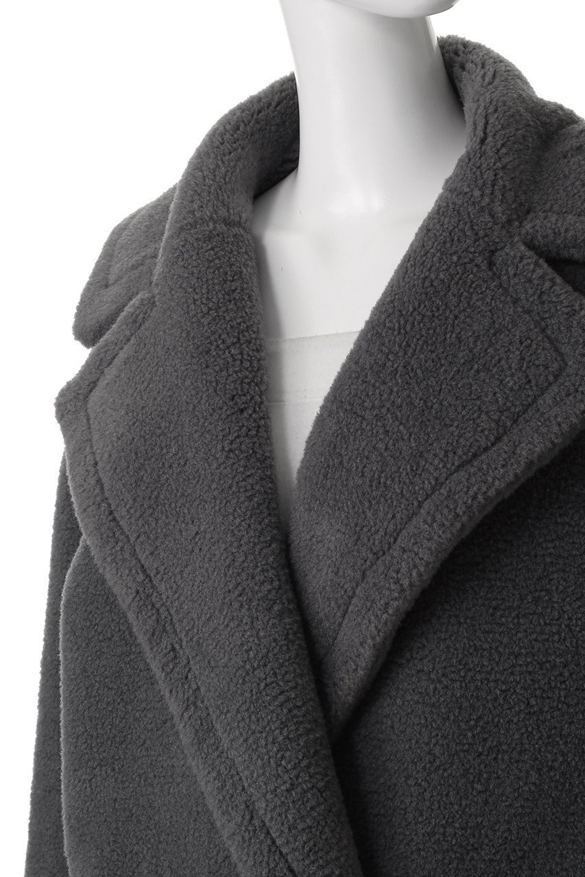 【リナージオ/LIGNAGGIO】のECOPELラムシャーリング風コート 人気、トレンドファッション・服の通販 founy(ファニー) 　ファッション　Fashion　レディースファッション　Fashion for Women　アウター　Coat / Outerwear Collection　コート・ロングコート・ピーコート　Long Coats, Peacoats & More　シャーリング　Shirring, Ruched　デニム　Denim, Jeans Material　リュクス　Luxury, Elegant, High-End, Chic　ロング　Long, Long-Length　A/W・秋冬　Autumn/Winter　other-5|ID: prp329100004732970 ipo3291000000034885232