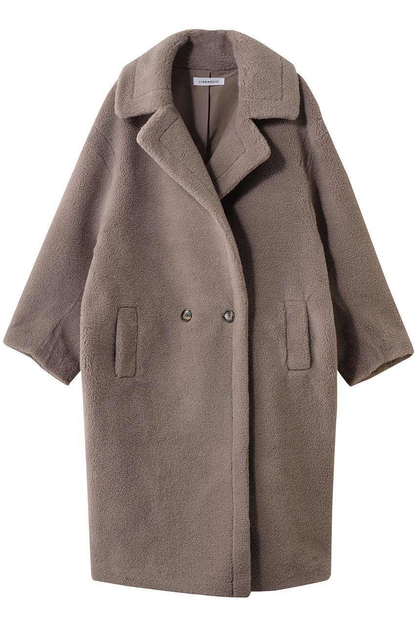 【リナージオ/LIGNAGGIO】のECOPELラムシャーリング風コート インテリア・キッズ・メンズ・レディースファッション・服の通販 founy(ファニー) ファッション Fashion レディースファッション Fashion for Women アウター Coat / Outerwear Collection コート・ロングコート・ピーコート Long Coats, Peacoats & More シャーリング Shirring, Ruched デニム Denim, Jeans Material リュクス Luxury, Elegant, High-End, Chic ロング Long, Long-Length A/W・秋冬 Autumn/Winter モカ|ID: prp329100004732970 ipo3291000000035265213
