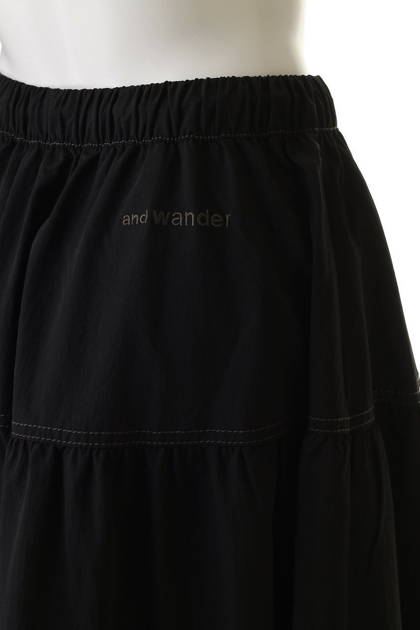 【アンドワンダー/and wander】のcrinkled nylon スカート 人気、トレンドファッション・服の通販 founy(ファニー) 　ファッション　Fashion　レディースファッション　Fashion for Women　スカート　Skirts　ロングスカート　Long Skirts / Maxi & Midi Skirts　アウトドア　Outdoor Clothing　スポーティ　Sporty, Casual Athletic　ロング　Long, Long-Length　新作・新入荷　New Arrivals / New In　軽量　Lightweight, Ultra Light　other-6|ID: prp329100004732973 ipo3291000000034187510