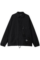 【アンドワンダー/and wander】の【UNISEX】crinkled nylon シャツ ジャケット ブラック|ID:prp329100004732974