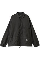 【アンドワンダー/and wander】の【UNISEX】crinkled nylon シャツ ジャケット チャコール|ID:prp329100004732974