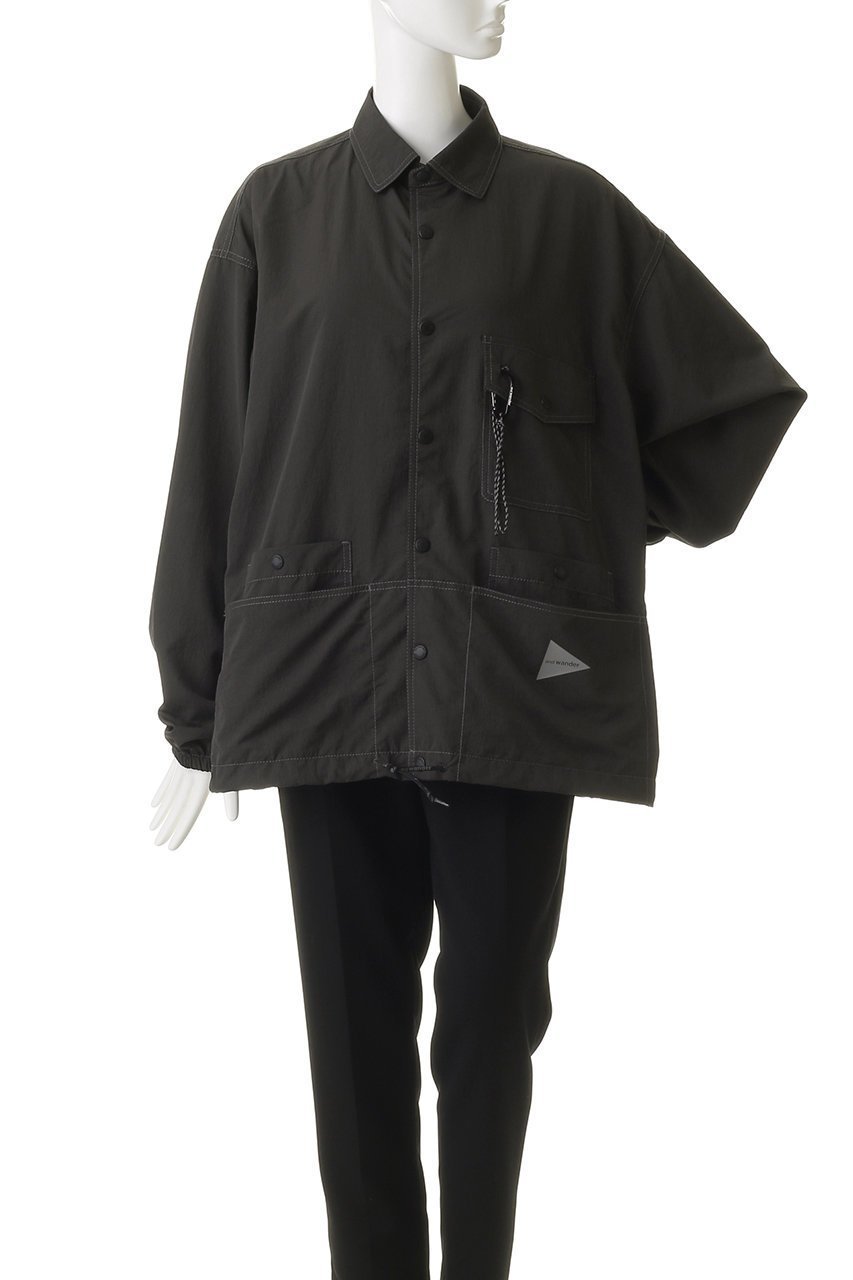 【アンドワンダー/and wander】の【UNISEX】crinkled nylon シャツ ジャケット 人気、トレンドファッション・服の通販 founy(ファニー) 　ファッション　Fashion　レディースファッション　Fashion for Women　アウター　Coat / Outerwear Collection　レディースジャケット・軽アウター　Jackets　ブルゾンジャケット・スポーティアウター　Blouson Jackets　ユニセックス　Unisex, Genderless　アウトドア　Outdoor Clothing　ジャケット　Jacket, Outerwear　ブルゾン　Blouson, Bomber Jacket　ポケット　Pocket, Pocket Detail　新作・新入荷　New Arrivals / New In　軽量　Lightweight, Ultra Light　other-2|ID: prp329100004732974 ipo3291000000034187514