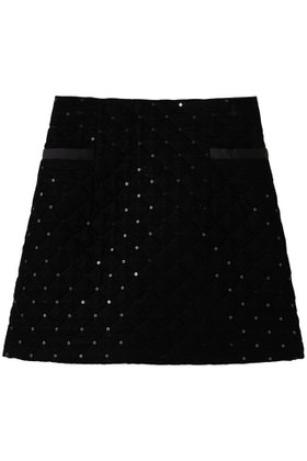 【アルアバイル/allureville】 【Loulou Willoughby】ベロアキルティングミニスカート人気、トレンドファッション・服の通販 founy(ファニー) ファッション Fashion レディースファッション Fashion for Women スカート Skirts ミニスカート Mini Skirts キルティング Quilted, Quilting サテン Satin, Glossy Fabric スパンコール Sequins, Sequin Embellishment パーティ Party, Party Style ベロア Velour, Soft Velvet ポケット Pocket, Pocket Detail ミニスカート Mini Skirt, Short Skirt ロング Long, Long-Length 新作・新入荷 New Arrivals / New In |ID:prp329100004732975