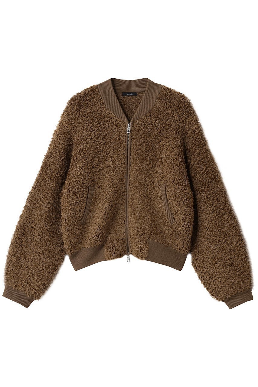 【アルアバイル/allureville】のニットボアブルゾン インテリア・キッズ・メンズ・レディースファッション・服の通販 founy(ファニー) 　ファッション　Fashion　レディースファッション　Fashion for Women　アウター　Coat / Outerwear Collection　レディースジャケット・軽アウター　Jackets　ブルゾンジャケット・スポーティアウター　Blouson Jackets　インナー　Innerwear　ジャケット　Jacket, Outerwear　ストレッチ　Stretch, Stretchy Fabric　スポーティ　Sporty, Casual Athletic　ブルゾン　Blouson, Bomber Jacket　モコモコ　Fuzzy, Fluffy　冬　Winter / This Winter　新作・新入荷　New Arrivals / New In　秋　Autumn　A/W・秋冬　Autumn/Winter　キャメル|ID: prp329100004732976 ipo3291000000034187528