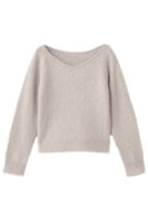 【アルアバイル/allureville】の【Loulou Willoughby】カシミヤブレンドファー加工プルオーバー 人気、トレンドファッション・服の通販 founy(ファニー) ファッション Fashion レディースファッション Fashion for Women トップス・カットソー Cut & Sew Tops ニット Knit Tops & Sweaters カジュアルプルオーバー・ニットトップス Pullovers & Knit Tops / Casual Pullovers コンパクト Compact, Small Size デニム Denim, Jeans Material バランス Balance, Style Balance フレア Flare, Flared ミックス Mix, Mixed Style 新作・新入荷 New Arrivals / New In |ID:prp329100004732978