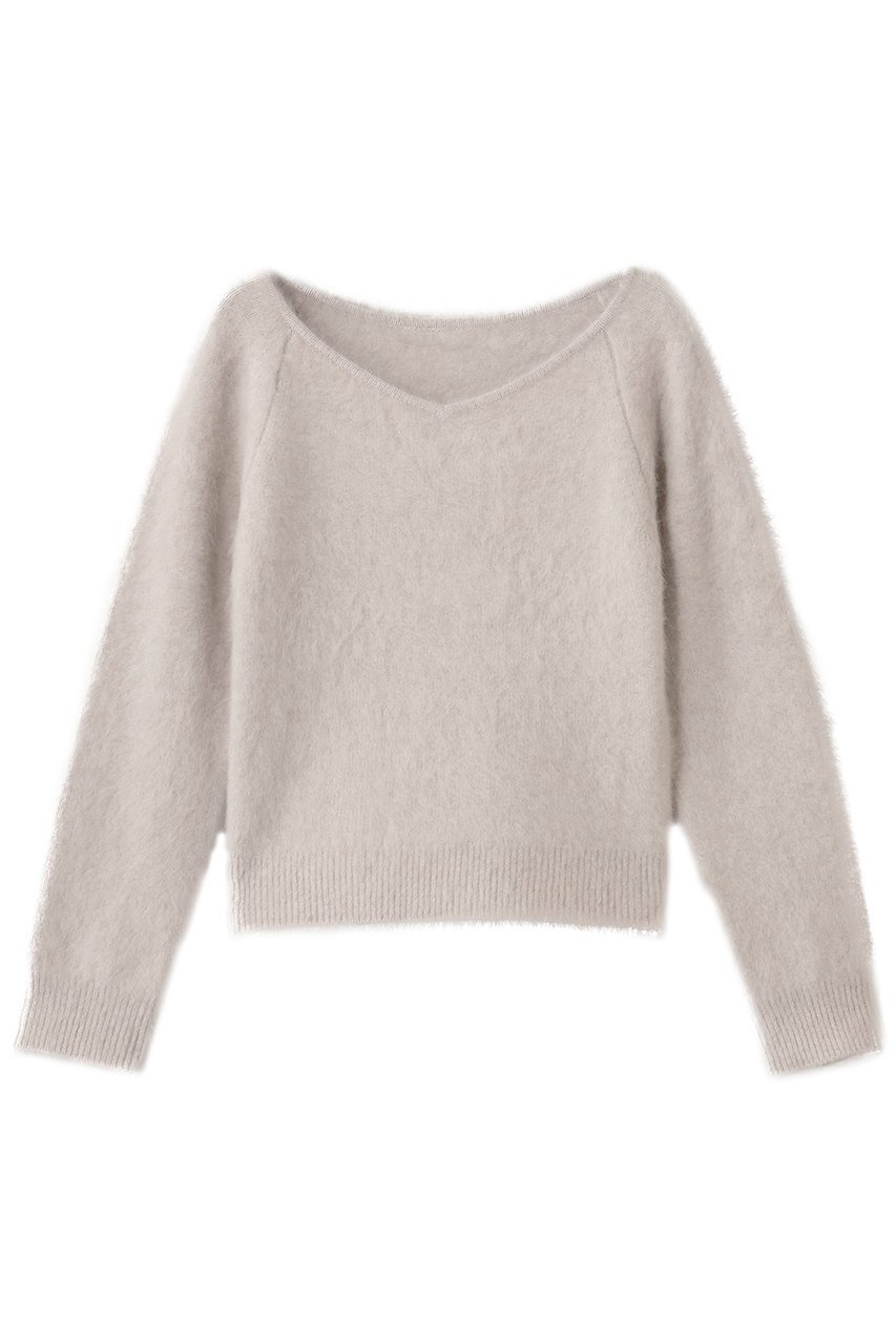 【アルアバイル/allureville】の【Loulou Willoughby】カシミヤブレンドファー加工プルオーバー 人気、トレンドファッション・服の通販 founy(ファニー) 　ファッション　Fashion　レディースファッション　Fashion for Women　トップス・カットソー　Cut & Sew Tops　ニット　Knit Tops & Sweaters　カジュアルプルオーバー・ニットトップス　Pullovers & Knit Tops / Casual Pullovers　コンパクト　Compact, Small Size　デニム　Denim, Jeans Material　バランス　Balance, Style Balance　フレア　Flare, Flared　ミックス　Mix, Mixed Style　新作・新入荷　New Arrivals / New In　 other-1|ID: prp329100004732978 ipo3291000000034187543