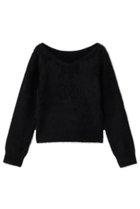 【アルアバイル/allureville】の【Loulou Willoughby】カシミヤブレンドファー加工プルオーバー 人気、トレンドファッション・服の通販 founy(ファニー) ファッション Fashion レディースファッション Fashion for Women トップス・カットソー Cut & Sew Tops ニット Knit Tops & Sweaters カジュアルプルオーバー・ニットトップス Pullovers & Knit Tops / Casual Pullovers コンパクト Compact, Small Size デニム Denim, Jeans Material バランス Balance, Style Balance フレア Flare, Flared ミックス Mix, Mixed Style 新作・新入荷 New Arrivals / New In thumbnail ブラック|ID: prp329100004732978 ipo3291000000034187547