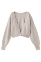 【アルアバイル/allureville】の【Loulou Willoughby】カシミヤブレンドファー加工V カーディガン ライトベージュ|ID: prp329100004732979 ipo3291000000035754497