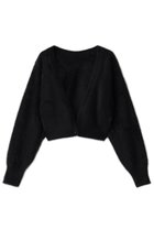 【アルアバイル/allureville】の【Loulou Willoughby】カシミヤブレンドファー加工V カーディガン ブラック|ID: prp329100004732979 ipo3291000000035754500