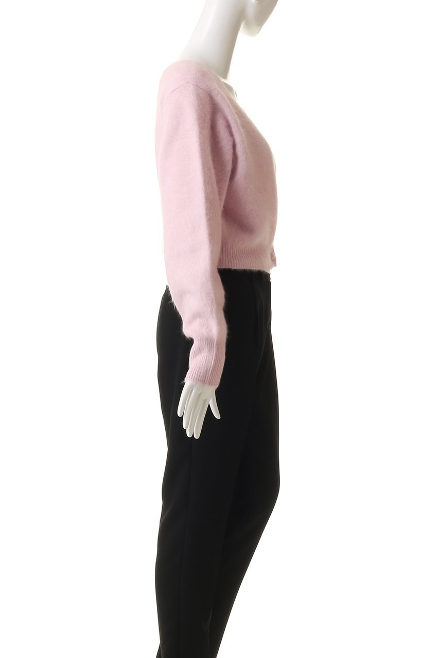 【アルアバイル/allureville】の【Loulou Willoughby】カシミヤブレンドファー加工V カーディガン 人気、トレンドファッション・服の通販 founy(ファニー) 　ファッション　Fashion　レディースファッション　Fashion for Women　トップス・カットソー　Cut & Sew Tops　ニット　Knit Tops & Sweaters　カーディガン・羽織り　Layered Style Cardigans　カシュクール　Wrap Design　カーディガン　Cardigan, Knitwear　クロップド　Cropped, Short Length　コンパクト　Compact, Small Size　トレンド　Trend, Trending Now　ボトム　Bottoms, Lower Wear　ワイド　Wide, Wide Fit　other-3|ID: prp329100004732979 ipo3291000000036019934