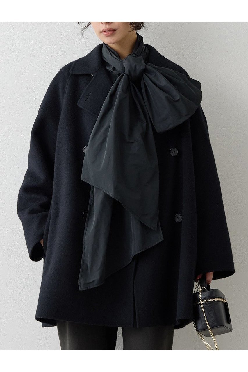 【ウィムガゼット/Whim Gazette】のリバーPコート 人気、トレンドファッション・服の通販 founy(ファニー) 　ファッション　Fashion　レディースファッション　Fashion for Women　アウター　Coat / Outerwear Collection　コート・ロングコート・ピーコート　Long Coats, Peacoats & More　Pコート　Pea Coats　インナー　Innerwear　ショート　Short, Short Length　ベーシック　Basic, Essential　ロング　Long, Long-Length　エレガント 上品　Elegant　新作・新入荷　New Arrivals / New In　防寒　Cold Protection, Winter-Ready　 other-1|ID: prp329100004732982 ipo3291000000034187580