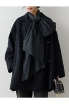 【ウィムガゼット/Whim Gazette】のリバーPコート 人気、トレンドファッション・服の通販 founy(ファニー) ファッション Fashion レディースファッション Fashion for Women アウター Coat / Outerwear Collection コート・ロングコート・ピーコート Long Coats, Peacoats & More Pコート Pea Coats インナー Innerwear ショート Short, Short Length ベーシック Basic, Essential ロング Long, Long-Length エレガント 上品 Elegant 新作・新入荷 New Arrivals / New In 防寒 Cold Protection, Winter-Ready thumbnail ブラック|ID: prp329100004732982 ipo3291000000034187581