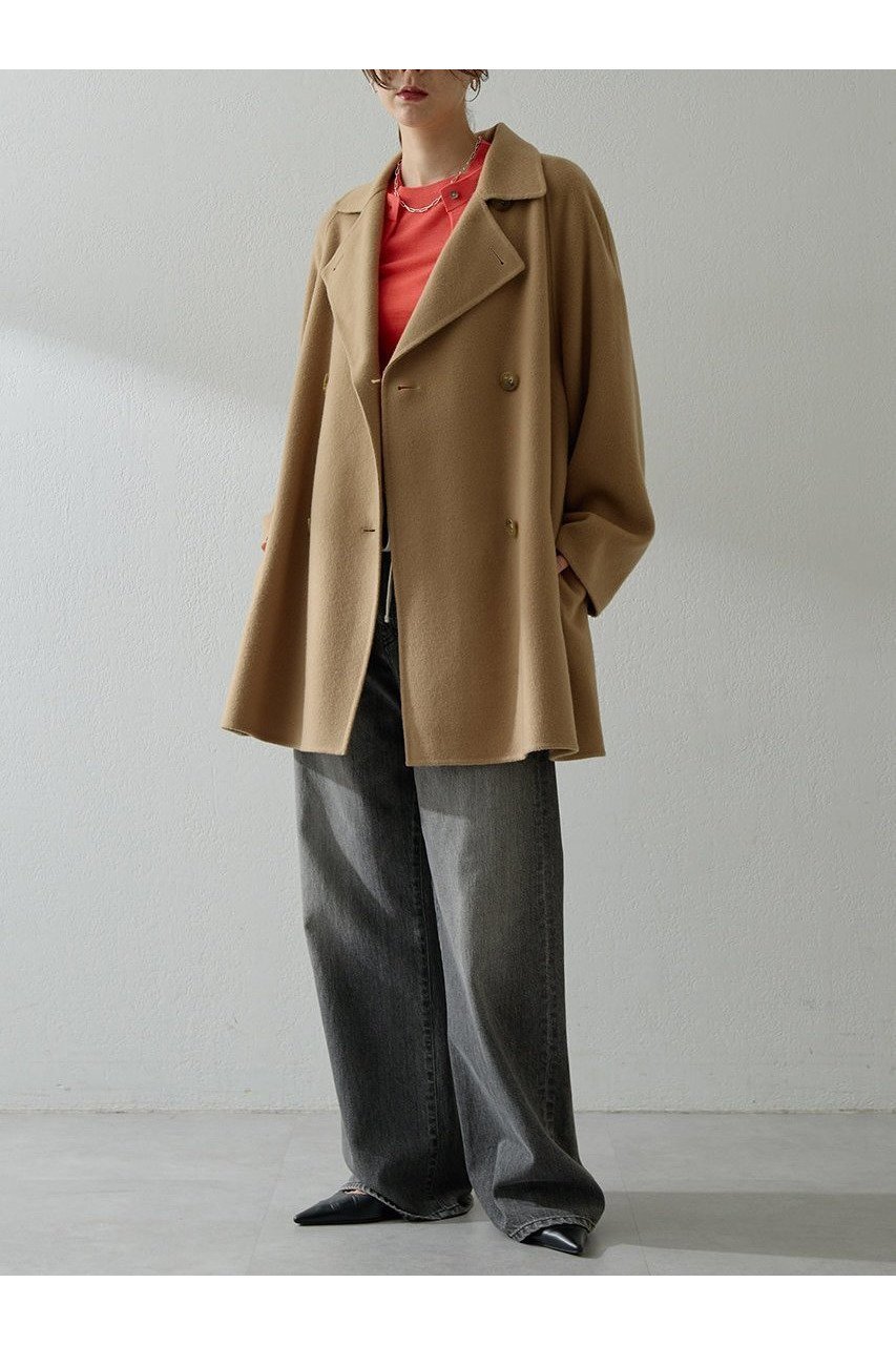 【ウィムガゼット/Whim Gazette】のリバーPコート 人気、トレンドファッション・服の通販 founy(ファニー) 　ファッション　Fashion　レディースファッション　Fashion for Women　アウター　Coat / Outerwear Collection　コート・ロングコート・ピーコート　Long Coats, Peacoats & More　Pコート　Pea Coats　インナー　Innerwear　ショート　Short, Short Length　ベーシック　Basic, Essential　ロング　Long, Long-Length　エレガント 上品　Elegant　新作・新入荷　New Arrivals / New In　防寒　Cold Protection, Winter-Ready　other-2|ID: prp329100004732982 ipo3291000000034187583