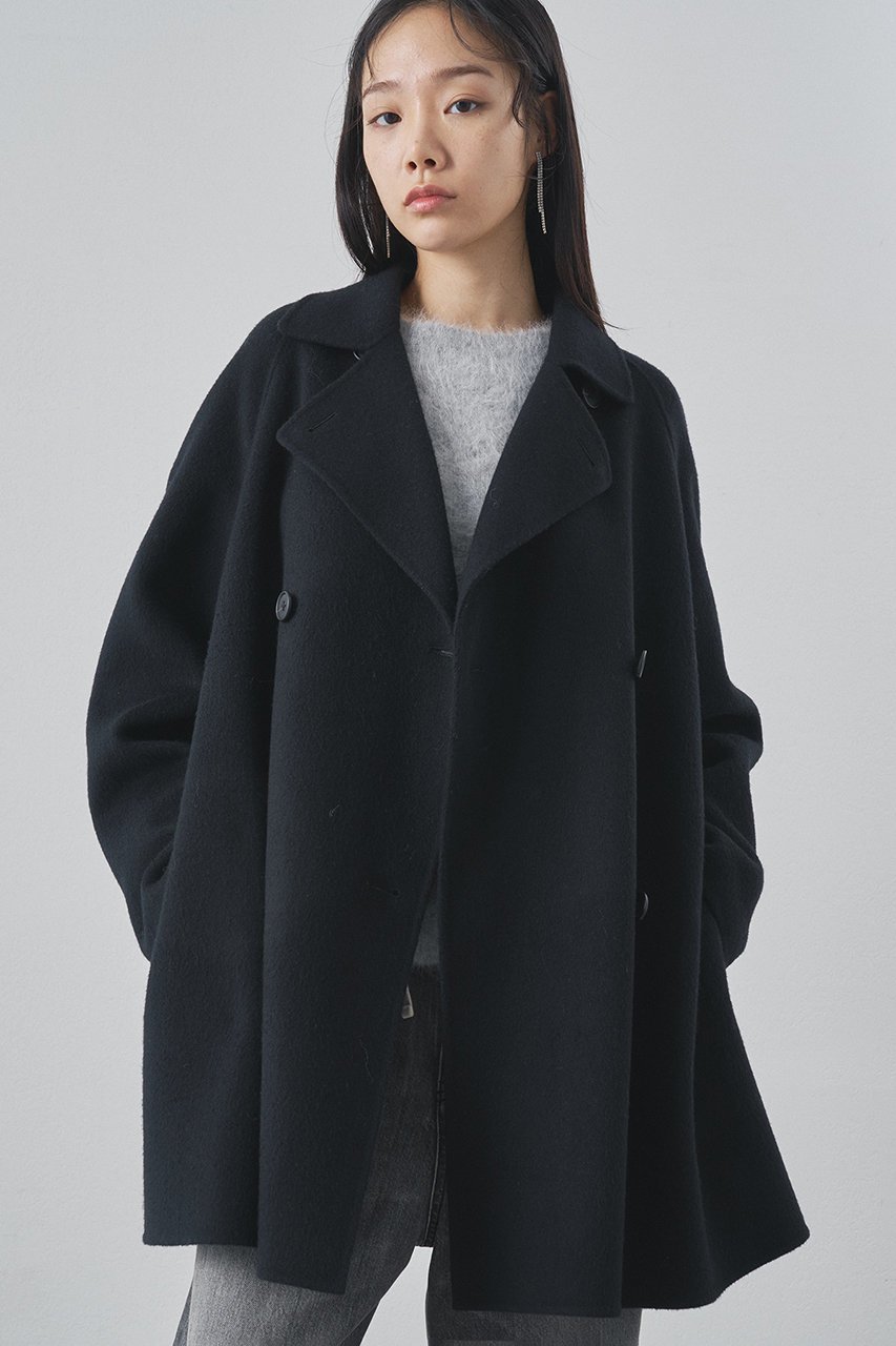 【ウィムガゼット/Whim Gazette】のリバーPコート 人気、トレンドファッション・服の通販 founy(ファニー) 　ファッション　Fashion　レディースファッション　Fashion for Women　アウター　Coat / Outerwear Collection　コート・ロングコート・ピーコート　Long Coats, Peacoats & More　Pコート　Pea Coats　インナー　Innerwear　ショート　Short, Short Length　ベーシック　Basic, Essential　ロング　Long, Long-Length　エレガント 上品　Elegant　防寒　Cold Protection, Winter-Ready　 other-1|ID: prp329100004732982 ipo3291000000035754515