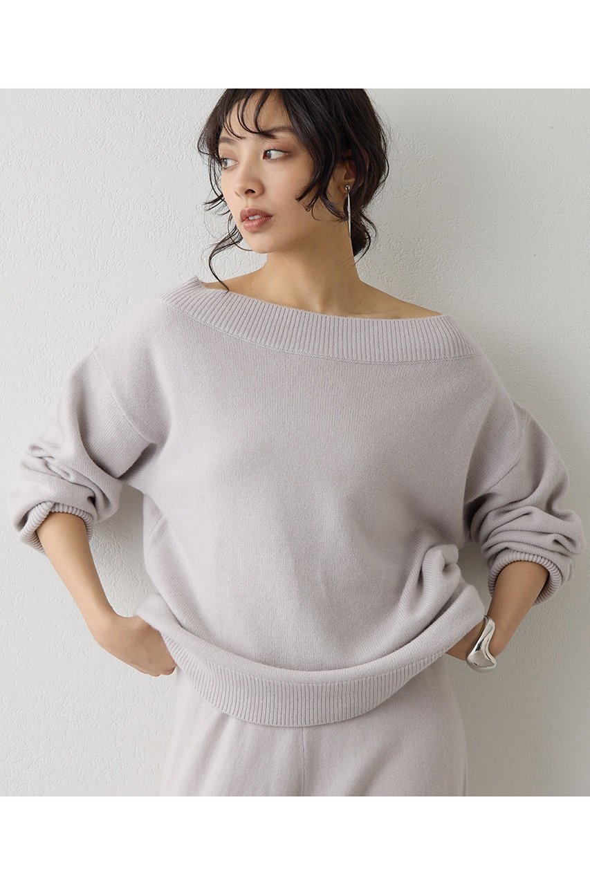 【ウィムガゼット/Whim Gazette】のW/Caオフショルプルオーバー インテリア・キッズ・メンズ・レディースファッション・服の通販 founy(ファニー) 　ファッション　Fashion　レディースファッション　Fashion for Women　トップス・カットソー　Cut & Sew Tops　ニット　Knit Tops & Sweaters　カジュアルプルオーバー・ニットトップス　Pullovers & Knit Tops / Casual Pullovers　おすすめ　Recommended / Our Picks　オレンジ　Orange　セットアップ　Set-Up, Coordinated Outfit　フェミニン　Feminine, Girly　エレガント 上品　Elegant　冬　Winter / This Winter　秋　Autumn　グレージュ|ID: prp329100004732985 ipo3291000000035754535