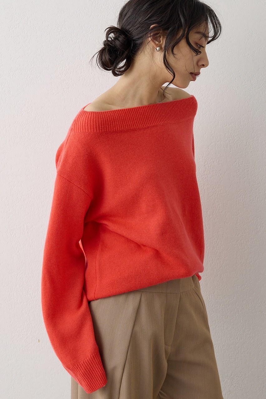 【ウィムガゼット/Whim Gazette】のW/Caオフショルプルオーバー 人気、トレンドファッション・服の通販 founy(ファニー) 　ファッション　Fashion　レディースファッション　Fashion for Women　トップス・カットソー　Cut & Sew Tops　ニット　Knit Tops & Sweaters　カジュアルプルオーバー・ニットトップス　Pullovers & Knit Tops / Casual Pullovers　おすすめ　Recommended / Our Picks　オレンジ　Orange　セットアップ　Set-Up, Coordinated Outfit　フェミニン　Feminine, Girly　エレガント 上品　Elegant　冬　Winter / This Winter　秋　Autumn　other-4|ID: prp329100004732985 ipo3291000000035754539