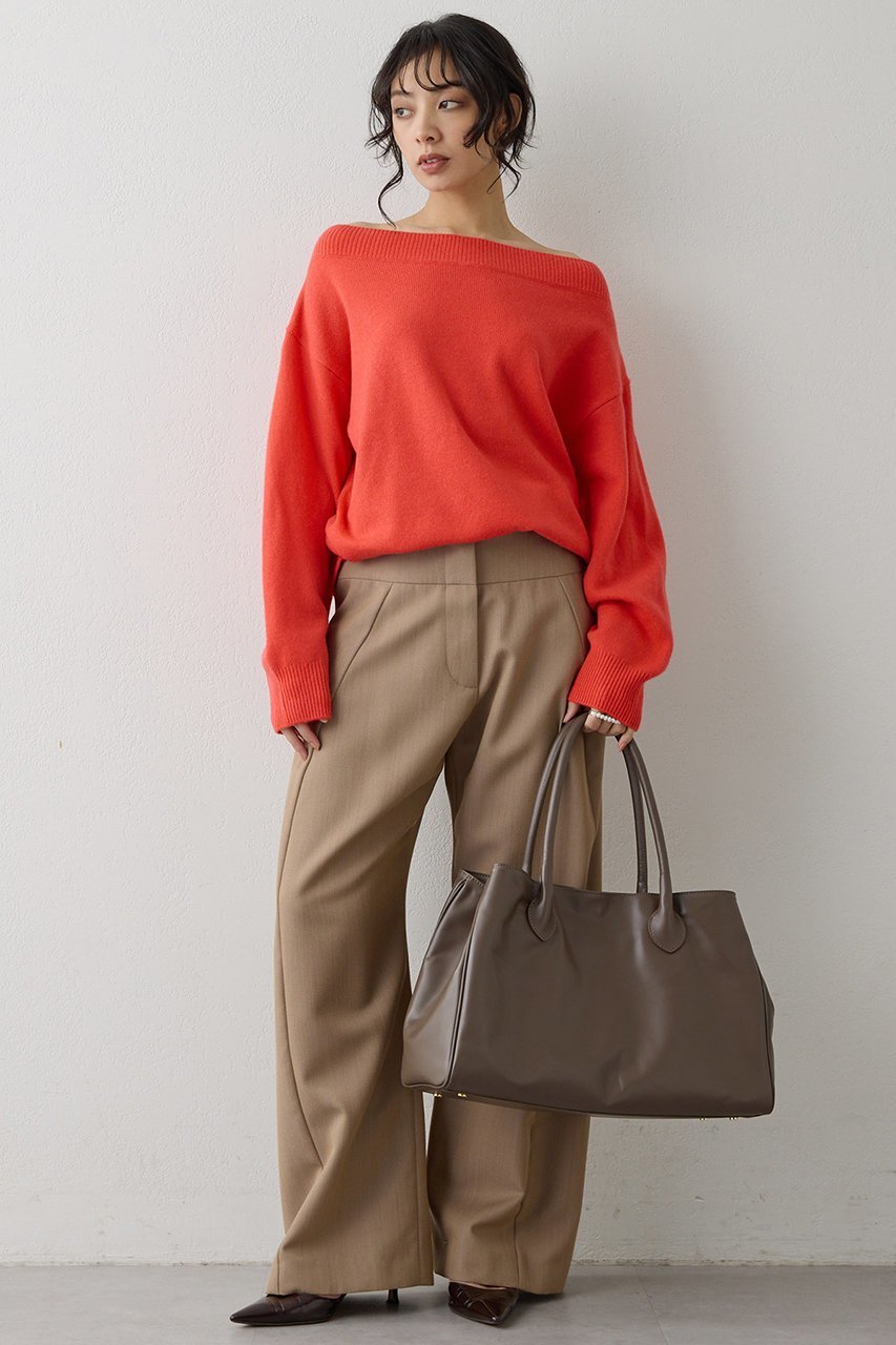 【ウィムガゼット/Whim Gazette】のW/Caオフショルプルオーバー 人気、トレンドファッション・服の通販 founy(ファニー) 　ファッション　Fashion　レディースファッション　Fashion for Women　トップス・カットソー　Cut & Sew Tops　ニット　Knit Tops & Sweaters　カジュアルプルオーバー・ニットトップス　Pullovers & Knit Tops / Casual Pullovers　おすすめ　Recommended / Our Picks　オレンジ　Orange　セットアップ　Set-Up, Coordinated Outfit　フェミニン　Feminine, Girly　エレガント 上品　Elegant　冬　Winter / This Winter　秋　Autumn　other-6|ID: prp329100004732985 ipo3291000000035754541