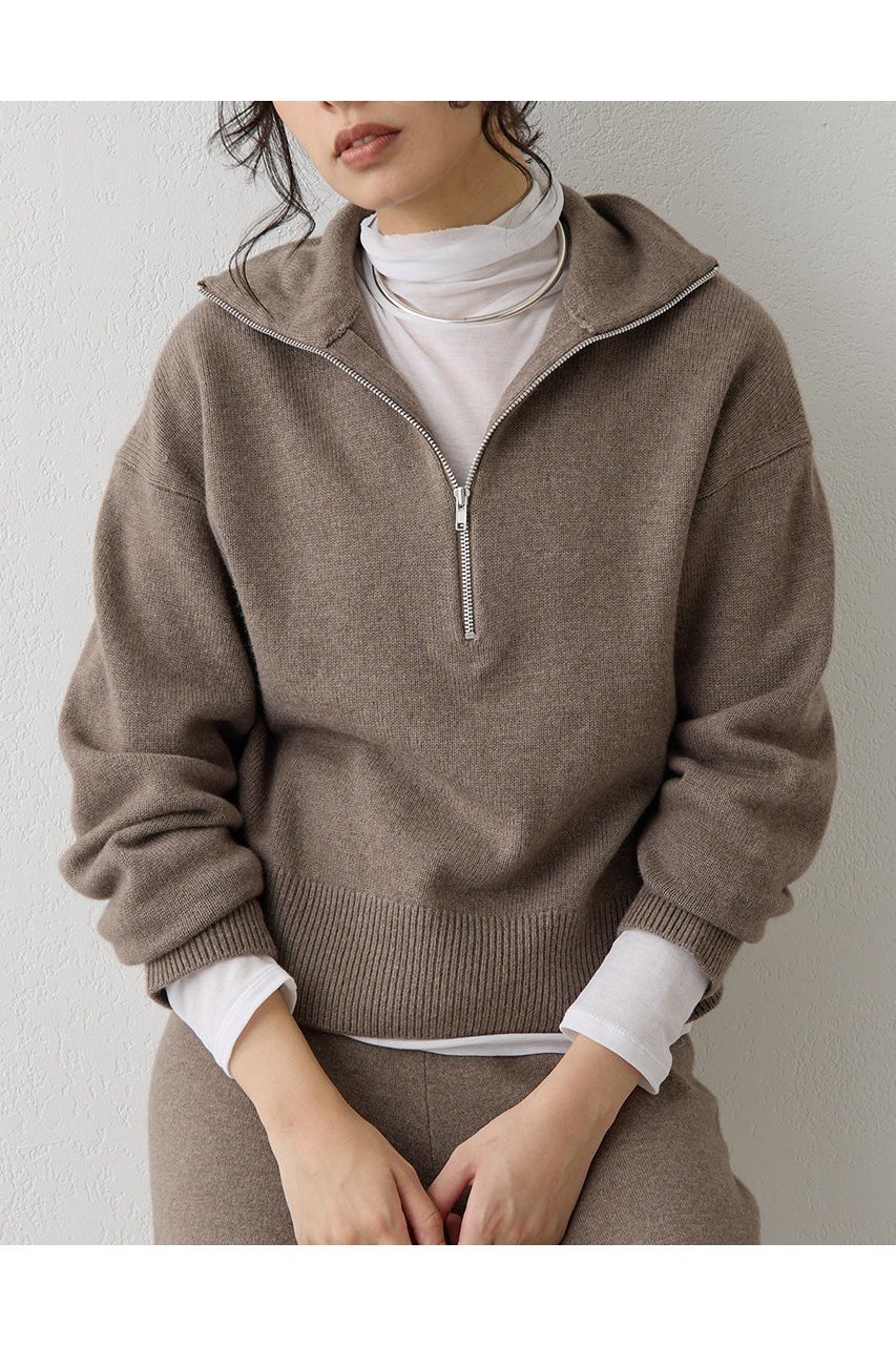 【ウィムガゼット/Whim Gazette】のW/Ca ZIPニットプルオーバー 人気、トレンドファッション・服の通販 founy(ファニー) 　ファッション　Fashion　レディースファッション　Fashion for Women　トップス・カットソー　Cut & Sew Tops　ニット　Knit Tops & Sweaters　カジュアルプルオーバー・ニットトップス　Pullovers & Knit Tops / Casual Pullovers　おすすめ　Recommended / Our Picks　オレンジ　Orange　ジップ　Zip, Zipper　スタイリッシュ　Stylish, Fashionable　セットアップ　Set-Up, Coordinated Outfit　ハイネック　High Neck, Mock Neck　フェミニン　Feminine, Girly　エレガント 上品　Elegant　冬　Winter / This Winter　新作・新入荷　New Arrivals / New In　秋　Autumn　 other-1|ID: prp329100004732986 ipo3291000000034187619
