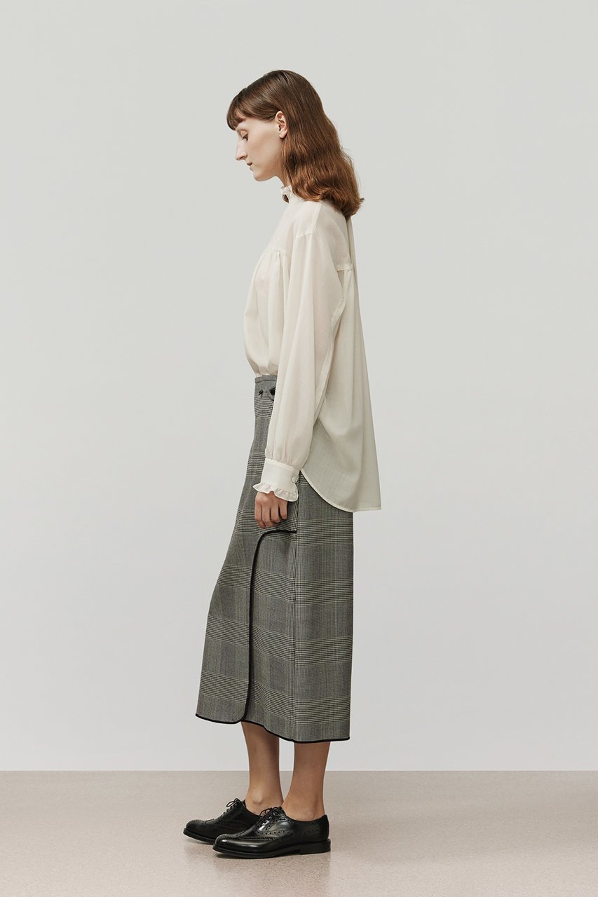 【デパリエ/DEPAREILLE】のグレンチェックスカート 人気、トレンドファッション・服の通販 founy(ファニー) 　ファッション　Fashion　レディースファッション　Fashion for Women　スカート　Skirts　ロングスカート　Long Skirts / Maxi & Midi Skirts　カッティング　Cutting Detail　チェック　Check, Plaid, Tartan　パイピング　Piping, Trim Design　ロング　Long, Long-Length　別注　Limited Edition, Custom Order　other-8|ID: prp329100004732991 ipo3291000000034526126