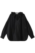 【デパリエ/DEPAREILLE】のシアータフタフリルブラウス 人気、トレンドファッション・服の通販 founy(ファニー) ファッション Fashion レディースファッション Fashion for Women トップス・カットソー Cut & Sew Tops シャツ・ブラウス・オフィスカジュアル Elegant Blouses & Button-Ups ギャザー Gathered, Ruffled ジャケット Jacket, Outerwear スリーブ Sleeve, Long Sleeve / Short Sleeve タフタ Taffeta, Structured Fabric フリル Frill, Ruffle リボン Ribbon, Bow ロング Long, Long-Length 新作・新入荷 New Arrivals / New In thumbnail ブラック|ID: prp329100004732992 ipo3291000000034187685
