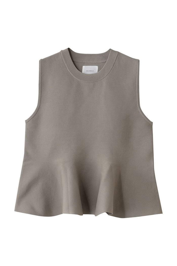 【ミディウミソリッド/MIDIUMISOLID】のpeplum vest ベスト インテリア・キッズ・メンズ・レディースファッション・服の通販 founy(ファニー) https://founy.com/ ファッション Fashion レディースファッション Fashion for Women トップス・カットソー Cut & Sew Tops ニット Knit Tops & Sweaters ベスト&ジレ / 重ね着スタイル Vests & Gilets カジュアルプルオーバー・ニットトップス Pullovers & Knit Tops / Casual Pullovers インナー Innerwear ジャケット Jacket, Outerwear フレア Flare, Flared ベスト Vest, Waistcoat ペプラム Peplum, Flared Hem 新作・新入荷 New Arrivals / New In |ID: prp329100004732994 ipo3291000000034187704