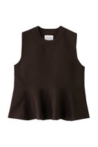 【ミディウミソリッド/MIDIUMISOLID】のpeplum vest ベスト 人気、トレンドファッション・服の通販 founy(ファニー) ファッション Fashion レディースファッション Fashion for Women トップス・カットソー Cut & Sew Tops ニット Knit Tops & Sweaters ベスト&ジレ / 重ね着スタイル Vests & Gilets カジュアルプルオーバー・ニットトップス Pullovers & Knit Tops / Casual Pullovers インナー Innerwear ジャケット Jacket, Outerwear フレア Flare, Flared ベスト Vest, Waistcoat ペプラム Peplum, Flared Hem 新作・新入荷 New Arrivals / New In thumbnail brown|ID: prp329100004732994 ipo3291000000034187708