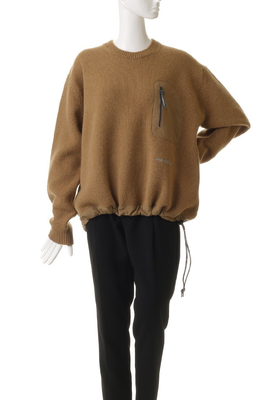 【アンドワンダー/and wander】の【UNISEX】shetland wool セーター 人気、トレンドファッション・服の通販 founy(ファニー) 　ファッション　Fashion　レディースファッション　Fashion for Women　トップス・カットソー　Cut & Sew Tops　ニット　Knit Tops & Sweaters　カジュアルプルオーバー・ニットトップス　Pullovers & Knit Tops / Casual Pullovers　ユニセックス　Unisex, Genderless　アウトドア　Outdoor Clothing　セーター　Sweater, Knitwear　ドローコード　Drawcord, Drawstring Cord　ポケット　Pocket, Pocket Detail　新作・新入荷　New Arrivals / New In　other-6|ID: prp329100004734394 ipo3291000000034198537