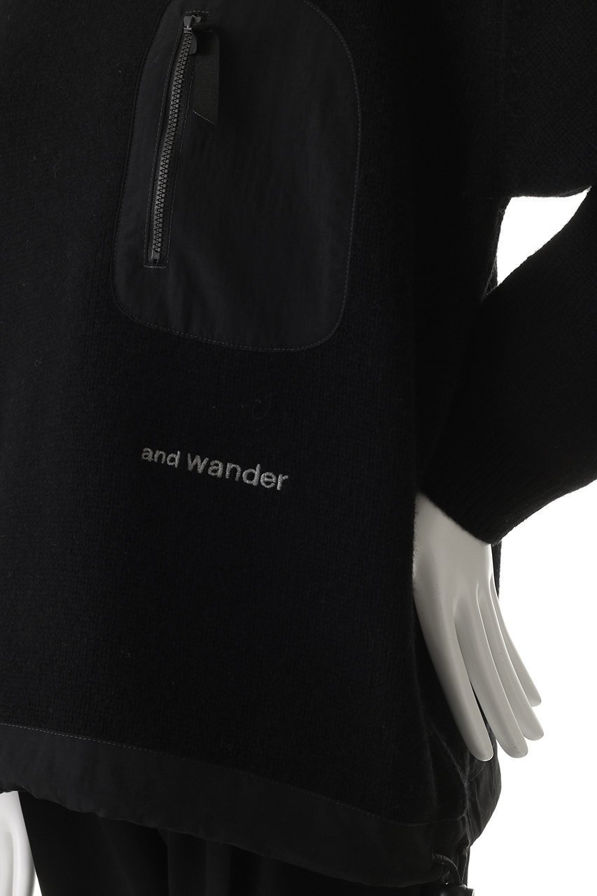 【アンドワンダー/and wander】の【UNISEX】shetland wool セーター 人気、トレンドファッション・服の通販 founy(ファニー) 　ファッション　Fashion　レディースファッション　Fashion for Women　トップス・カットソー　Cut & Sew Tops　ニット　Knit Tops & Sweaters　カジュアルプルオーバー・ニットトップス　Pullovers & Knit Tops / Casual Pullovers　ユニセックス　Unisex, Genderless　アウトドア　Outdoor Clothing　セーター　Sweater, Knitwear　ドローコード　Drawcord, Drawstring Cord　ポケット　Pocket, Pocket Detail　other-5|ID: prp329100004734394 ipo3291000000035878093