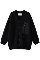 【アンドワンダー/and wander】の【UNISEX】shetland wool カーディガン ブラック|ID:prp329100004734395