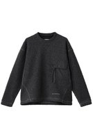 【アンドワンダー/and wander】の【UNISEX】re wool ジャカード クルー ネック 人気、トレンドファッション・服の通販 founy(ファニー) ファッション Fashion レディースファッション Fashion for Women トップス・カットソー Cut & Sew Tops ニット Knit Tops & Sweaters カジュアルプルオーバー・ニットトップス Pullovers & Knit Tops / Casual Pullovers ユニセックス Unisex, Genderless アウトドア Outdoor Clothing シンプル Simple, Minimal ジャカード／ジャガード Jacquard, Woven Pattern ポケット Pocket, Pocket Detail 新作・新入荷 New Arrivals / New In |ID:prp329100004734396