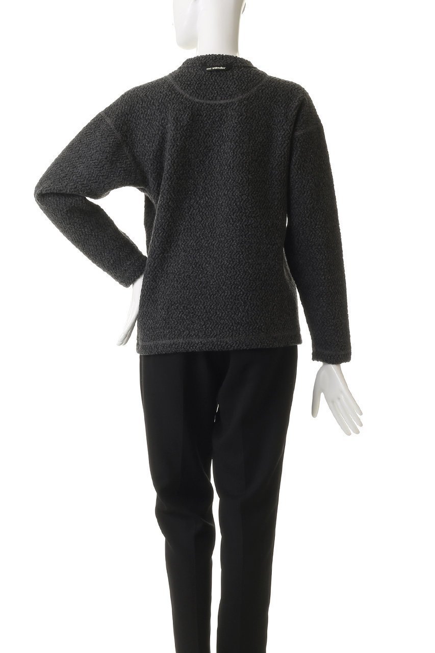 【アンドワンダー/and wander】の【UNISEX】re wool ジャカード クルー ネック 人気、トレンドファッション・服の通販 founy(ファニー) 　ファッション　Fashion　レディースファッション　Fashion for Women　トップス・カットソー　Cut & Sew Tops　ニット　Knit Tops & Sweaters　カジュアルプルオーバー・ニットトップス　Pullovers & Knit Tops / Casual Pullovers　ユニセックス　Unisex, Genderless　アウトドア　Outdoor Clothing　シンプル　Simple, Minimal　ジャカード／ジャガード　Jacquard, Woven Pattern　ポケット　Pocket, Pocket Detail　新作・新入荷　New Arrivals / New In　other-4|ID: prp329100004734396 ipo3291000000034198549
