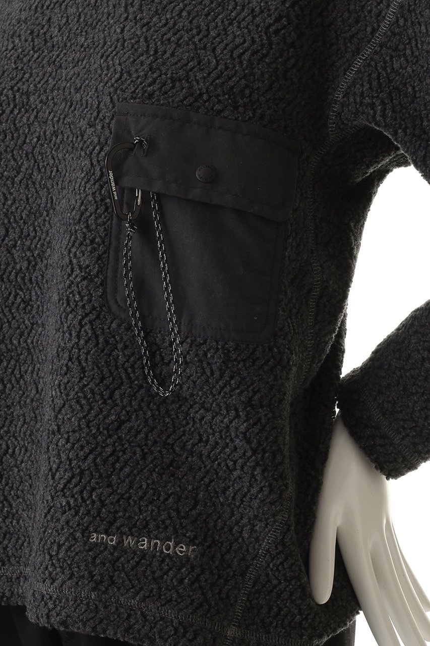 【アンドワンダー/and wander】の【UNISEX】re wool ジャカード クルー ネック 人気、トレンドファッション・服の通販 founy(ファニー) 　ファッション　Fashion　レディースファッション　Fashion for Women　トップス・カットソー　Cut & Sew Tops　ニット　Knit Tops & Sweaters　カジュアルプルオーバー・ニットトップス　Pullovers & Knit Tops / Casual Pullovers　ユニセックス　Unisex, Genderless　アウトドア　Outdoor Clothing　シンプル　Simple, Minimal　ジャカード／ジャガード　Jacquard, Woven Pattern　ポケット　Pocket, Pocket Detail　新作・新入荷　New Arrivals / New In　other-5|ID: prp329100004734396 ipo3291000000034198550