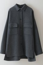 【ハー/HER.】の【10/16 12:00販売開始】メルトンリバーシャツジャケット 人気、トレンドファッション・服の通販 founy(ファニー) ファッション Fashion レディースファッション Fashion for Women アウター Coat / Outerwear Collection レディースジャケット・軽アウター Jackets おすすめ Recommended / Our Picks ジャケット Jacket, Outerwear メルトン Melton, Heavy Wool 新作・新入荷 New Arrivals / New In 軽量 Lightweight, Ultra Light thumbnail チャコールグレー|ID: prp329100004735900 ipo3291000000034209490