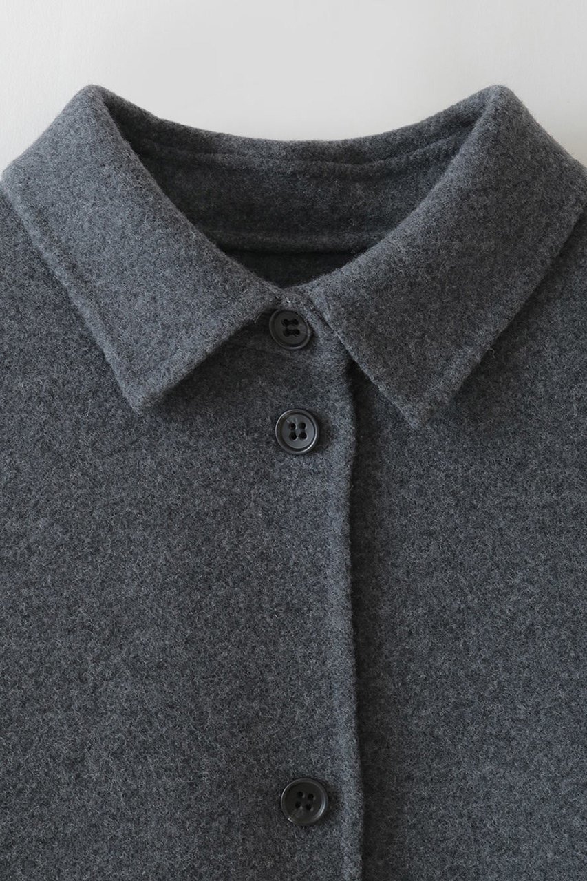 【ハー/HER.】の【10/16 12:00販売開始】メルトンリバーシャツジャケット 人気、トレンドファッション・服の通販 founy(ファニー) 　ファッション　Fashion　レディースファッション　Fashion for Women　アウター　Coat / Outerwear Collection　レディースジャケット・軽アウター　Jackets　おすすめ　Recommended / Our Picks　ジャケット　Jacket, Outerwear　メルトン　Melton, Heavy Wool　新作・新入荷　New Arrivals / New In　軽量　Lightweight, Ultra Light　other-2|ID: prp329100004735900 ipo3291000000034209491