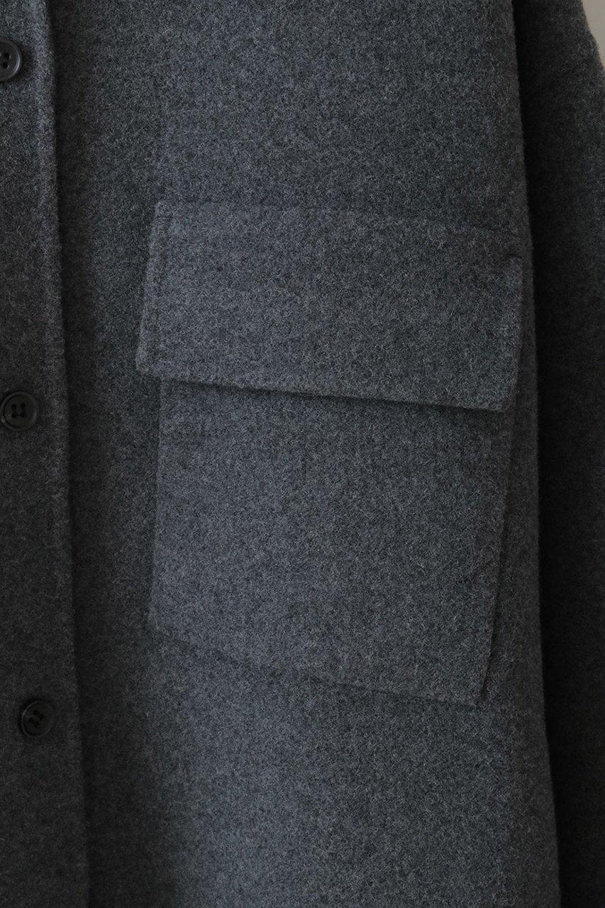 【ハー/HER.】の【10/16 12:00販売開始】メルトンリバーシャツジャケット 人気、トレンドファッション・服の通販 founy(ファニー) 　ファッション　Fashion　レディースファッション　Fashion for Women　アウター　Coat / Outerwear Collection　レディースジャケット・軽アウター　Jackets　おすすめ　Recommended / Our Picks　ジャケット　Jacket, Outerwear　メルトン　Melton, Heavy Wool　新作・新入荷　New Arrivals / New In　軽量　Lightweight, Ultra Light　other-5|ID: prp329100004735900 ipo3291000000034209494