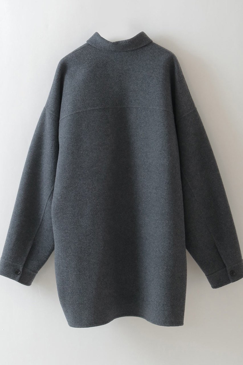 【ハー/HER.】の【10/16 12:00販売開始】メルトンリバーシャツジャケット 人気、トレンドファッション・服の通販 founy(ファニー) 　ファッション　Fashion　レディースファッション　Fashion for Women　アウター　Coat / Outerwear Collection　レディースジャケット・軽アウター　Jackets　おすすめ　Recommended / Our Picks　ジャケット　Jacket, Outerwear　メルトン　Melton, Heavy Wool　新作・新入荷　New Arrivals / New In　軽量　Lightweight, Ultra Light　other-6|ID: prp329100004735900 ipo3291000000034209495