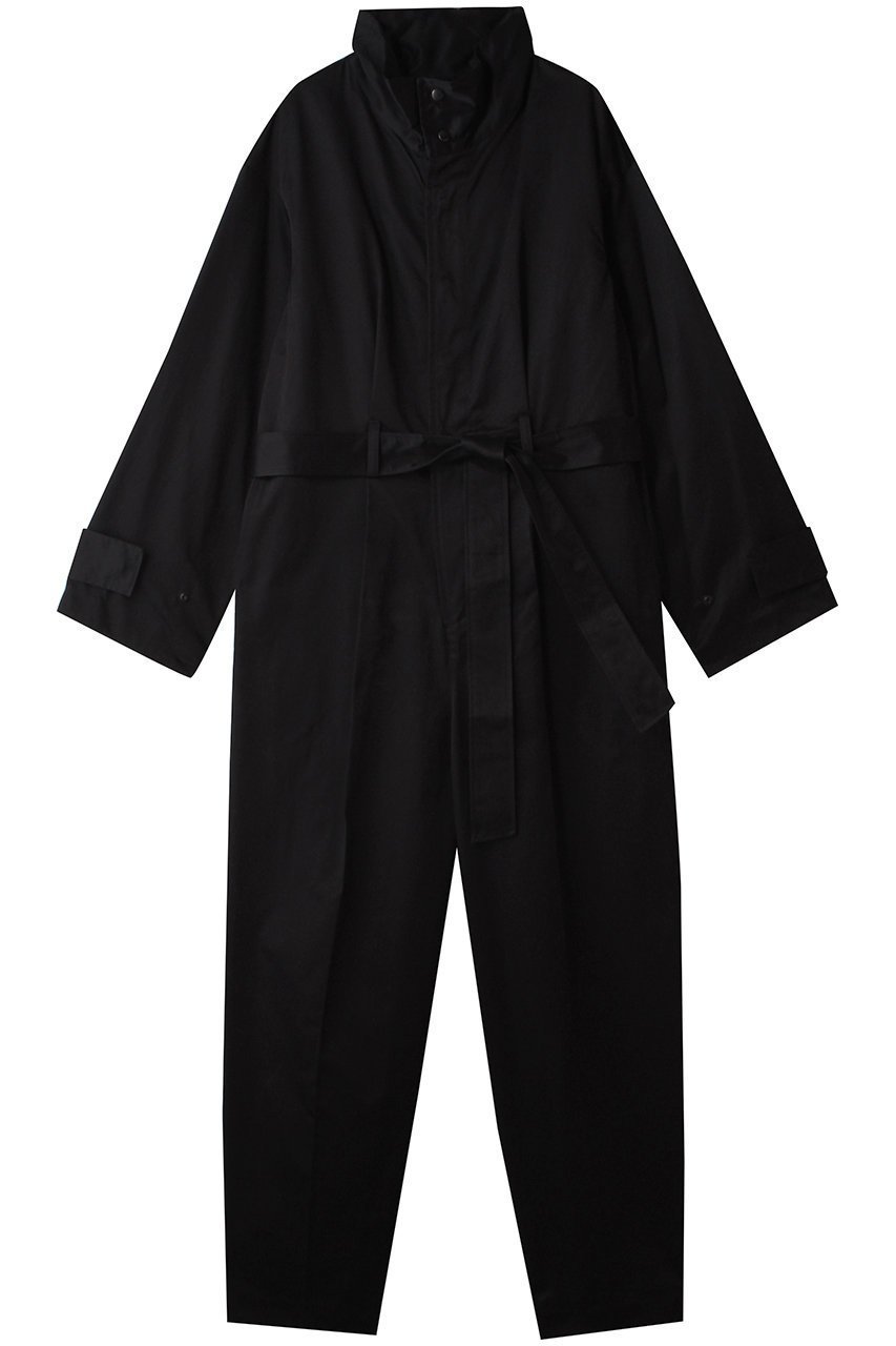 【ハー/HER.】のコットンギャバジンジャンプスーツ インテリア・キッズ・メンズ・レディースファッション・服の通販 founy(ファニー) ファッション Fashion レディースファッション Fashion for Women パンツ Pants & Trousers おすすめ Recommended / Our Picks スタンド Stand Collar, Upright Stand スーツ Suit, Formalwear トレンチ Trench, Trench Coat マニッシュ Mannish, Boyish 再入荷 Restock / Back in Stock ブラック|ID: prp329100004735902 ipo3291000000035870842