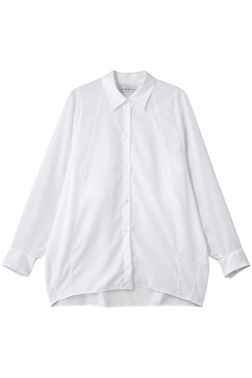 【マイ ウィークネス/MY WEAKNESS】のHilja Dolman Sleeve Shirt 人気、トレンドファッション・服の通販 founy(ファニー) 　ファッション　Fashion　レディースファッション　Fashion for Women　トップス・カットソー　Cut & Sew Tops　シャツ・ブラウス・オフィスカジュアル　Elegant Blouses & Button-Ups　コンパクト　Compact, Small Size　シンプル　Simple, Minimal　スリーブ　Sleeve, Long Sleeve / Short Sleeve　フロント　Front, Front Design　ヨーク　Yoke, Yoke Design　ロング　Long, Long-Length　A/W・秋冬　Autumn/Winter　エレガント 上品　Elegant　2025年　2025　2025-2026秋冬・A/W　Autumn/Winter 2025–26 AW25–26　 other-1|ID: prp329100004735907 ipo3291000000034209554