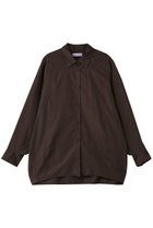 【マイ ウィークネス/MY WEAKNESS】のHilja Dolman Sleeve Shirt 人気、トレンドファッション・服の通販 founy(ファニー) ファッション Fashion レディースファッション Fashion for Women トップス・カットソー Cut & Sew Tops シャツ・ブラウス・オフィスカジュアル Elegant Blouses & Button-Ups コンパクト Compact, Small Size シンプル Simple, Minimal スリーブ Sleeve, Long Sleeve / Short Sleeve フロント Front, Front Design ヨーク Yoke, Yoke Design ロング Long, Long-Length A/W・秋冬 Autumn/Winter エレガント 上品 Elegant 2025年 2025 2025-2026秋冬・A/W Autumn/Winter 2025–26 AW25–26 thumbnail ブラウン|ID: prp329100004735907 ipo3291000000034209557