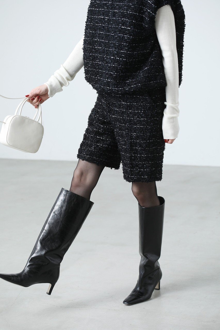 【マイ ウィークネス/MY WEAKNESS】のHilja Short Pants 人気、トレンドファッション・服の通販 founy(ファニー) 　ファッション　Fashion　レディースファッション　Fashion for Women　パンツ　Pants & Trousers　ショートパンツ・ハーフパンツ　High-Waisted & Relaxed Shorts　2025年　2025　2025-2026秋冬・A/W　Autumn/Winter 2025–26 AW25–26　エレガント 上品　Elegant　サテン　Satin, Glossy Fabric　ショート　Short, Short Length　シンプル　Simple, Minimal　タイツ　Tights, Legwear　ツイード　Twill, Twill Weave　フォルム　Silhouette, Form　ロング　Long, Long-Length　A/W・秋冬　Autumn/Winter　other-8|ID: prp329100004735908 ipo3291000000034209570