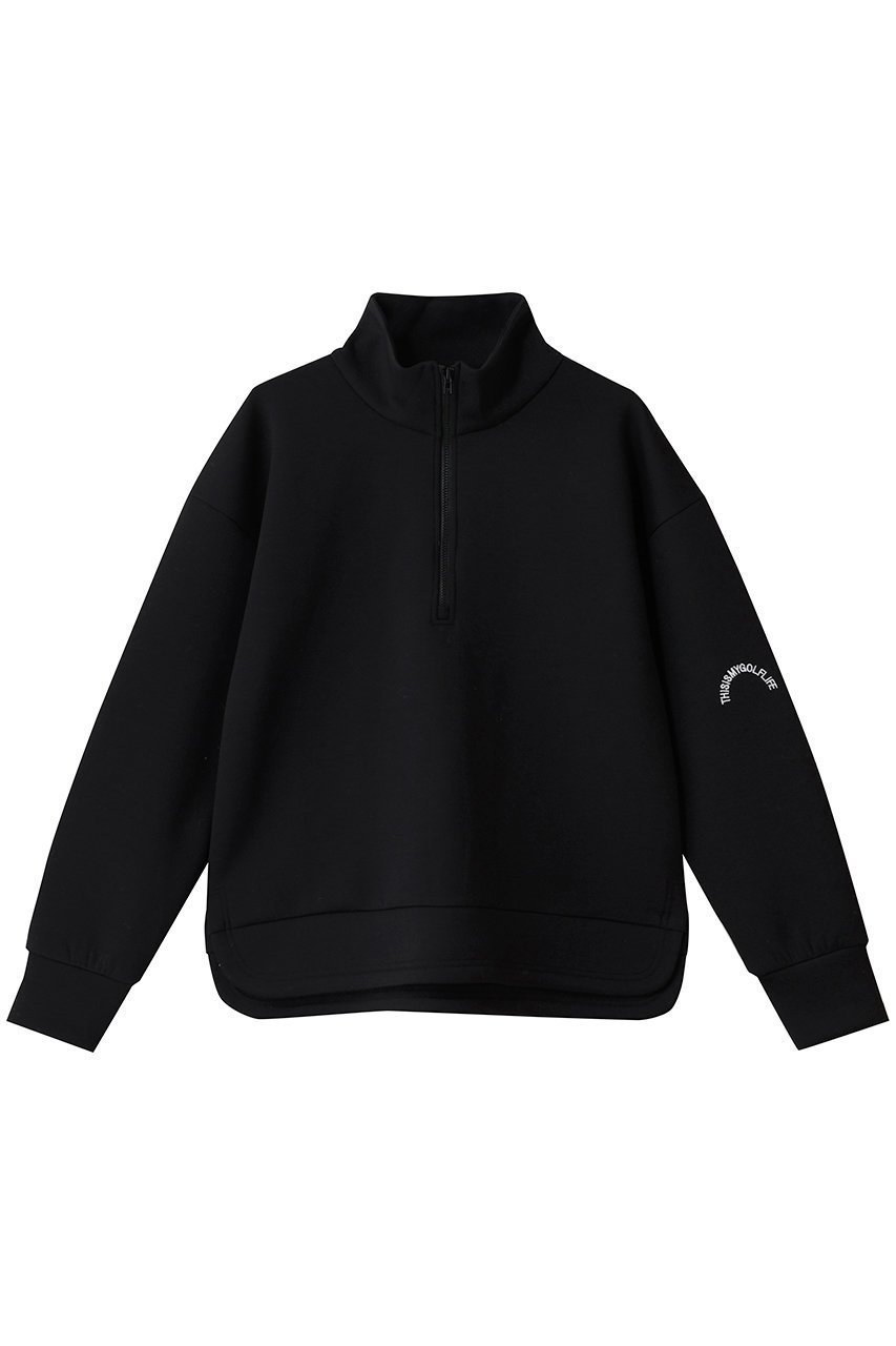 【ティーエムジー/TMG】のジップアッププルオーバー インテリア・キッズ・メンズ・レディースファッション・服の通販 founy(ファニー) 　ファッション　Fashion　レディースファッション　Fashion for Women　トップス・カットソー　Cut & Sew Tops　カジュアルプルオーバー・ニットトップス　Pullovers & Knit Tops / Casual Pullovers　スポーツウェア　Functional & Stylish Sportswear　スポーツ トップス　Athletic Tops / Workout Tops / Training Shirts　おすすめ　Recommended / Our Picks　なめらか　Smooth, Silky Texture　シンプル　Simple, Minimal　スポーツ　Sports, Activewear　セットアップ　Set-Up, Coordinated Outfit　ラウンド　Round, Round Neck　ブラック|ID: prp329100004735911 ipo3291000000036049360
