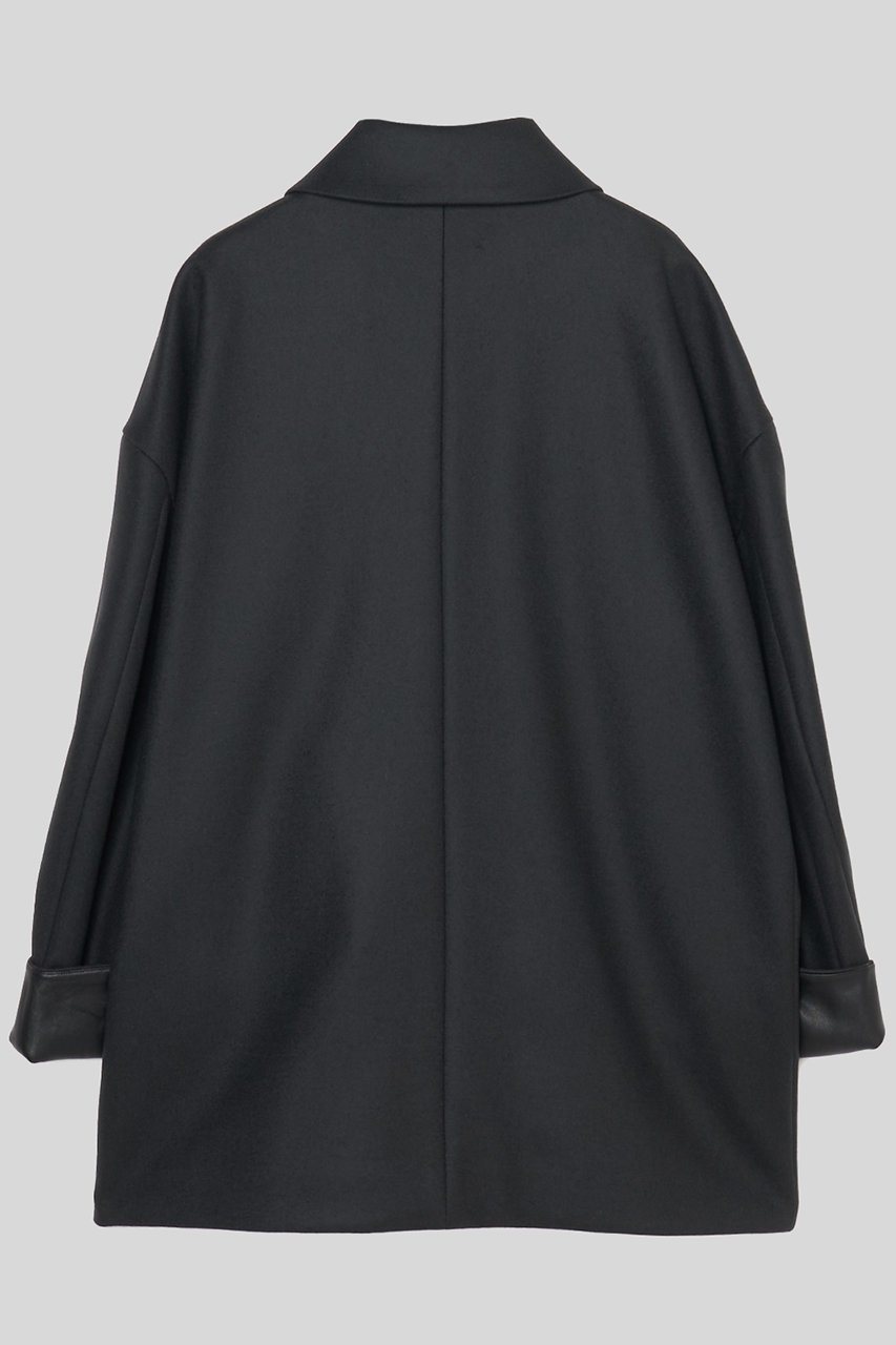 【イロット/IIROT】のスタンドフォール カラー コート 人気、トレンドファッション・服の通販 founy(ファニー) 　ファッション　Fashion　レディースファッション　Fashion for Women　アウター　Coat / Outerwear Collection　コート・ロングコート・ピーコート　Long Coats, Peacoats & More　クラシック　Classic, Timeless Style　ショート　Short, Short Length　スタンド　Stand Collar, Upright Stand　パターン　Pattern, Design Print　メルトン　Melton, Heavy Wool　エレガント 上品　Elegant　定番　Standard, Basic Item　新作・新入荷　New Arrivals / New In　other-2|ID: prp329100004735912 ipo3291000000034209603
