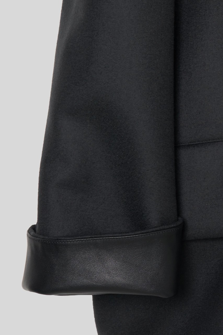 【イロット/IIROT】のスタンドフォール カラー コート 人気、トレンドファッション・服の通販 founy(ファニー) 　ファッション　Fashion　レディースファッション　Fashion for Women　アウター　Coat / Outerwear Collection　コート・ロングコート・ピーコート　Long Coats, Peacoats & More　クラシック　Classic, Timeless Style　ショート　Short, Short Length　スタンド　Stand Collar, Upright Stand　パターン　Pattern, Design Print　メルトン　Melton, Heavy Wool　エレガント 上品　Elegant　定番　Standard, Basic Item　新作・新入荷　New Arrivals / New In　other-4|ID: prp329100004735912 ipo3291000000034209605